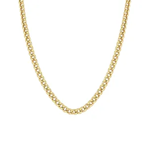 14k Gold Medium Curb Chain Necklace