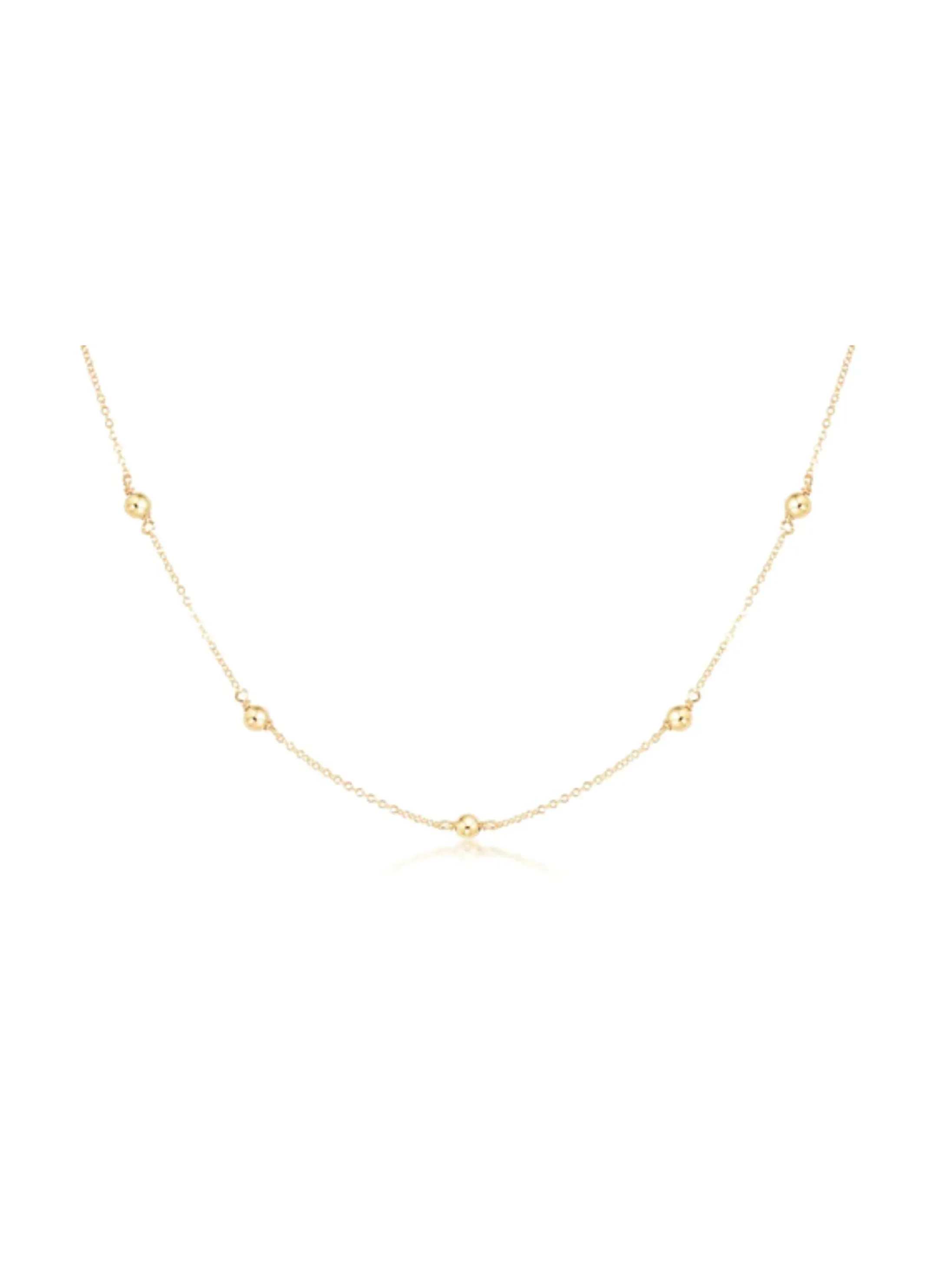 15" Choker Simplicity Chain Gold Classic 4MM [N15SIG4]