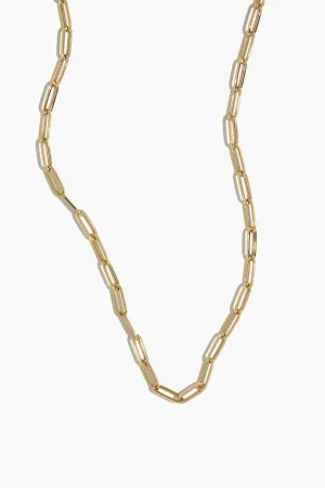 16 Paperclip Chain in 14k Yellow Gold