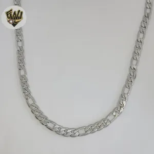 (4-3298-S) Stainless Steel - 6mm Figaro Link Chain.