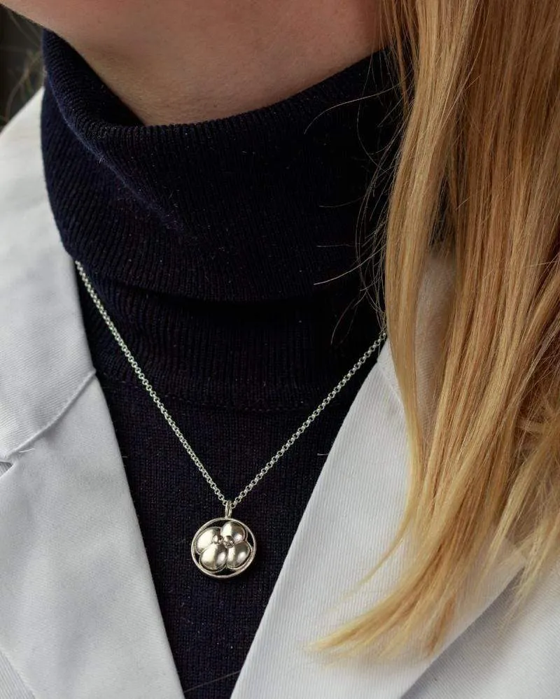 4 cell embryo necklace | silver