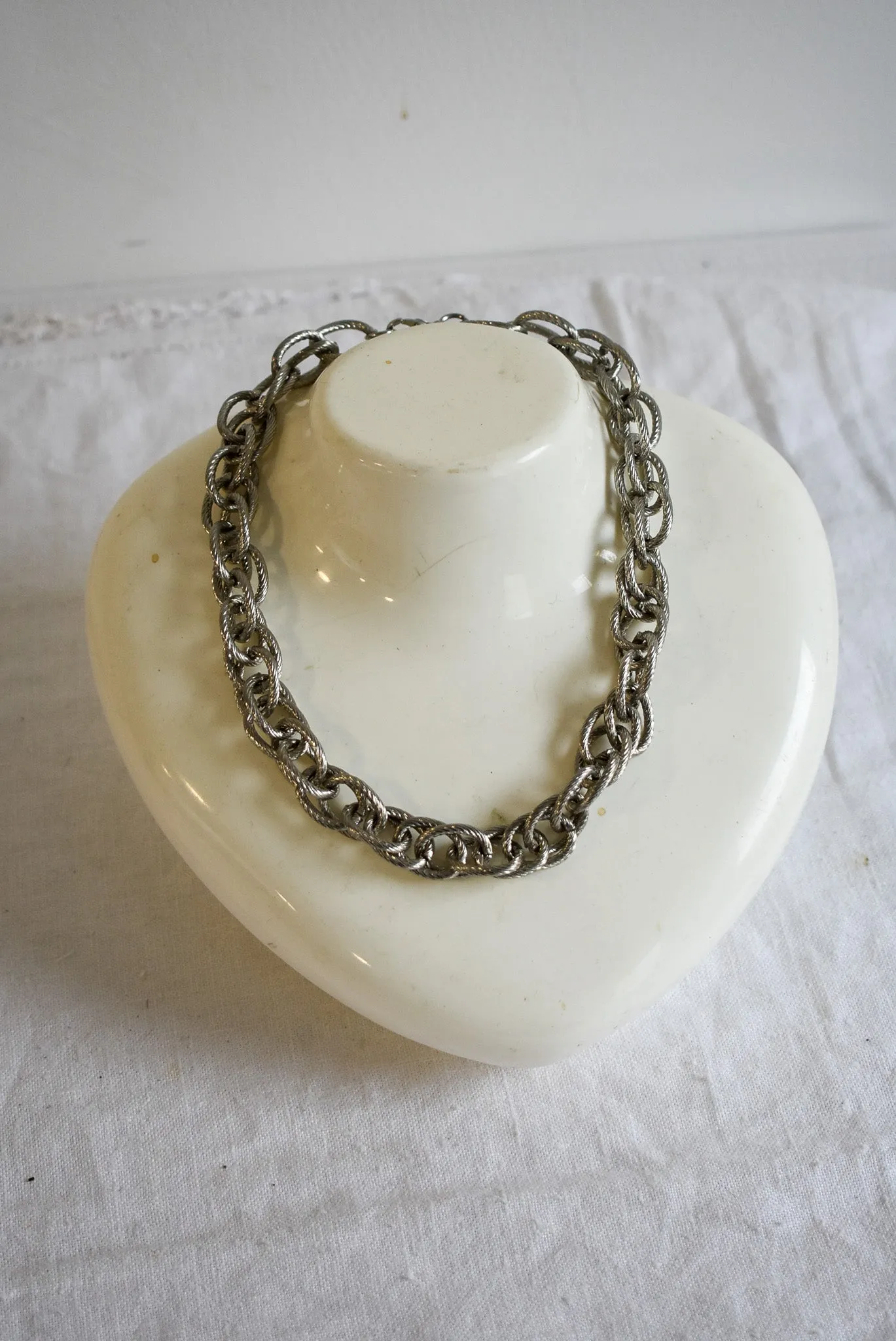 Braided chunky chain necklace