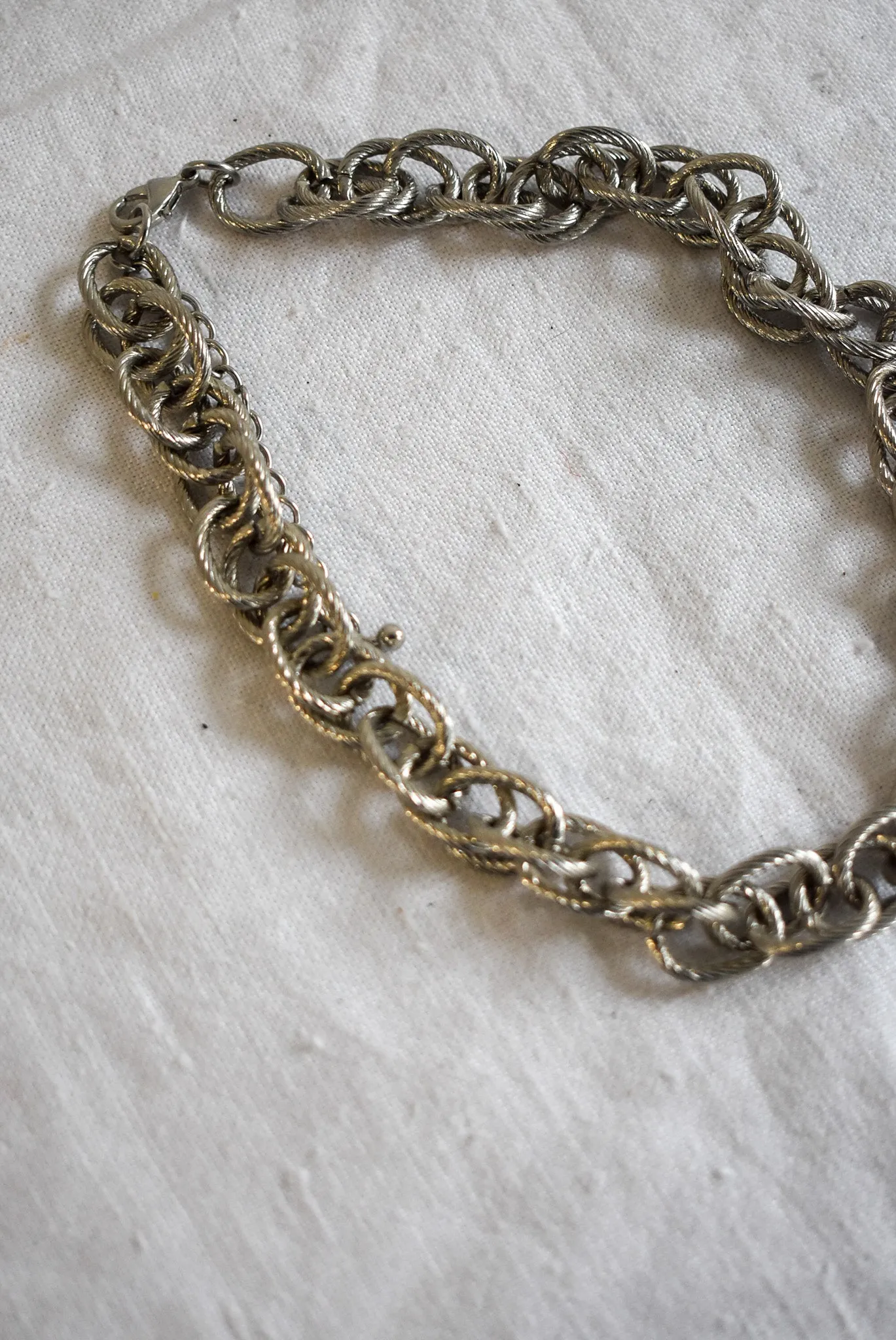 Braided chunky chain necklace
