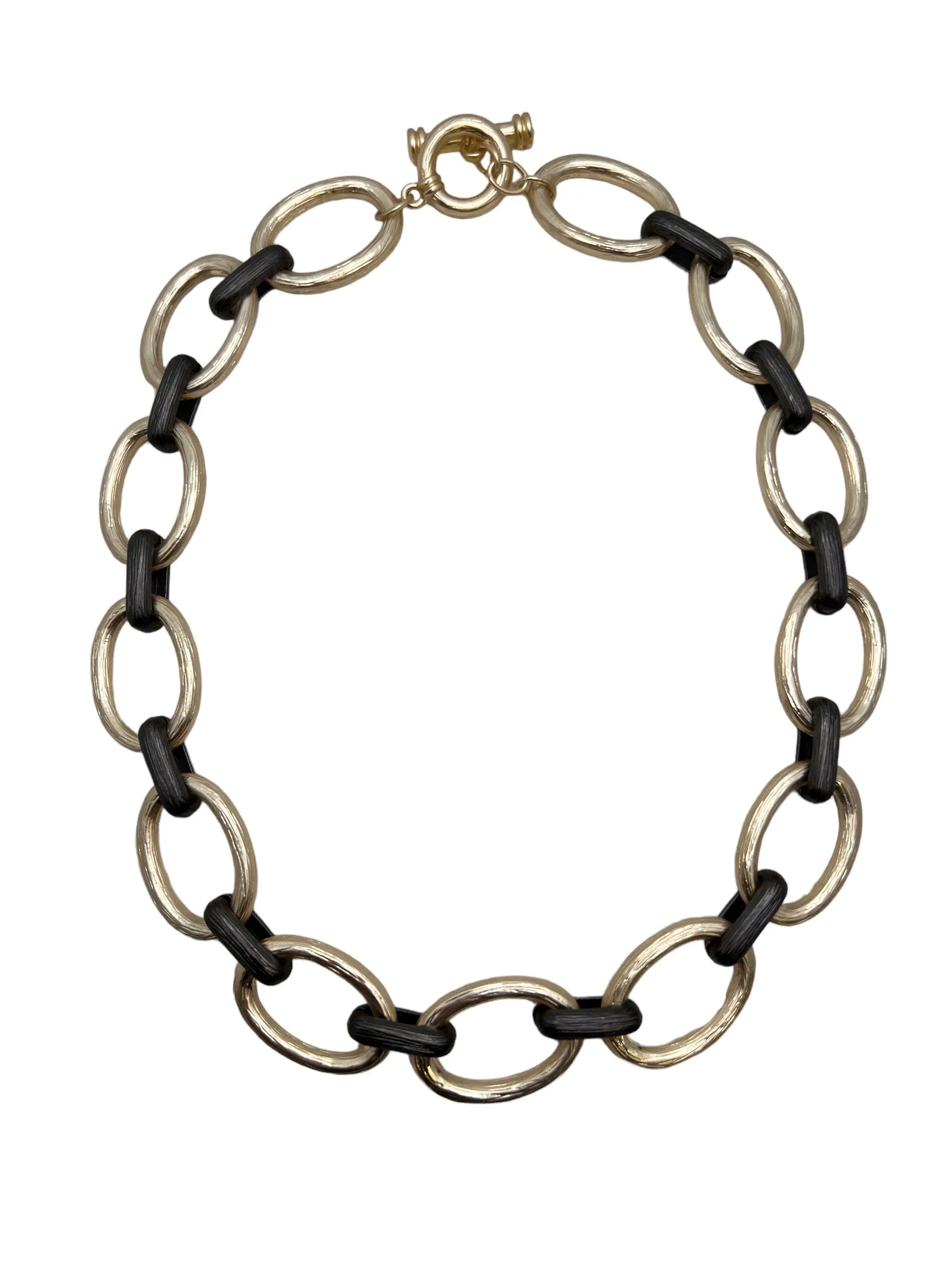 Brushed Matte Link Necklace