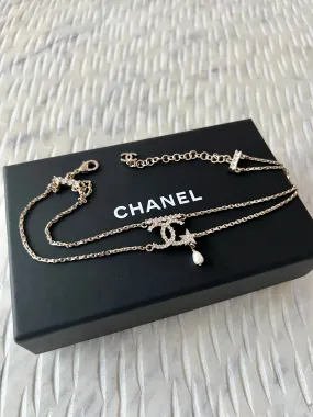 Crystal-Encrusted Chanel CC Choker