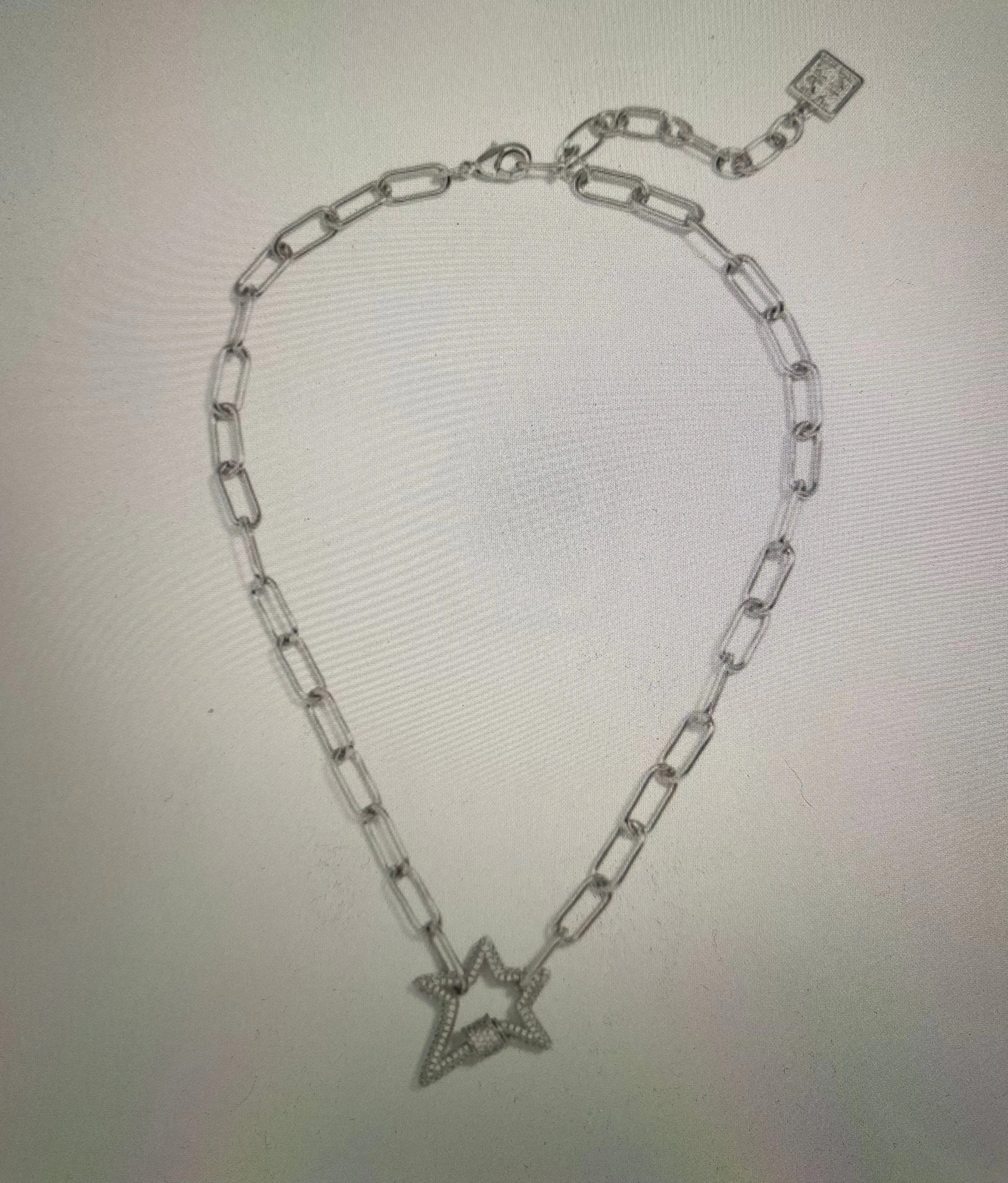 Collar Necklace w/Pave Star Pendant