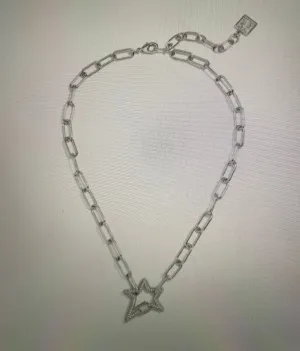 Collar Necklace w/Pave Star Pendant
