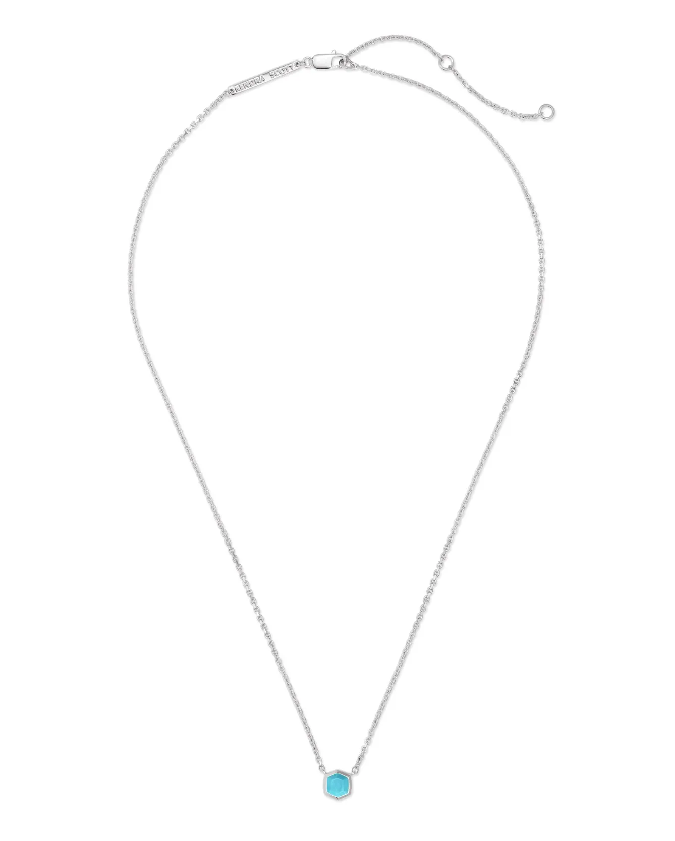 Davie Sterling Silver Pendant Necklace in Turquoise by KENDRA SCOTT