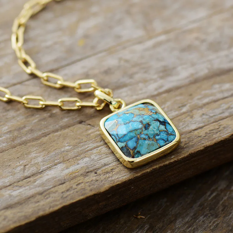 Fashion Turquoise Pendant Necklace