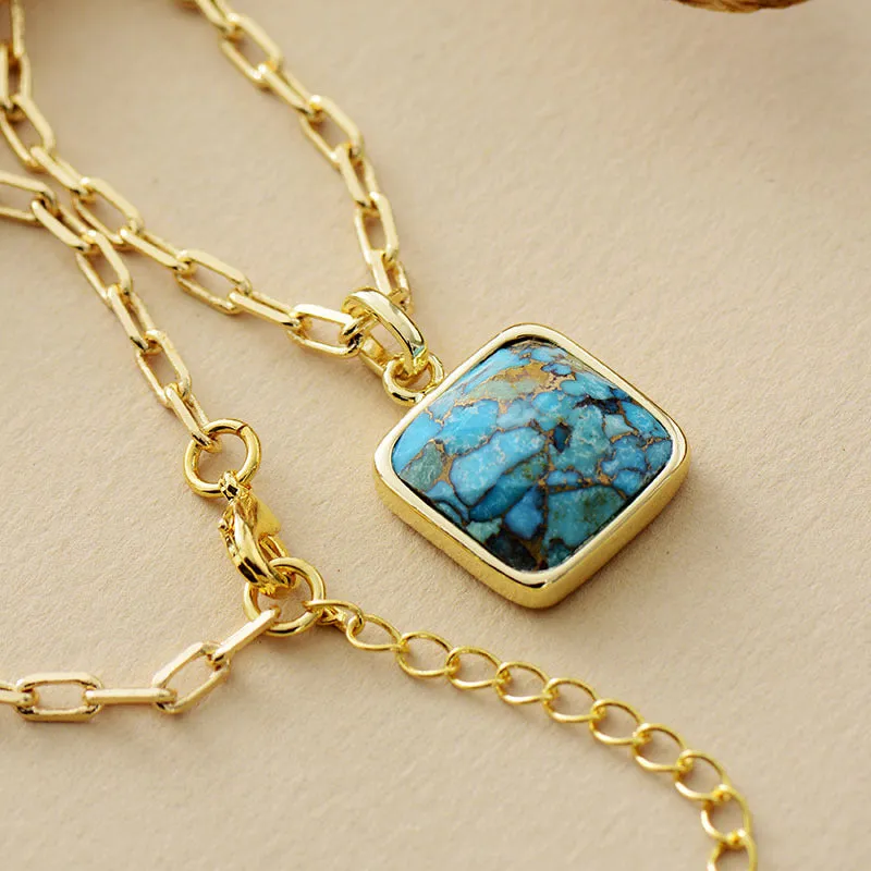 Fashion Turquoise Pendant Necklace