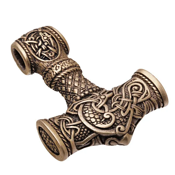 Gullinkambi Mjolnir - Bronze or Sterling Silver