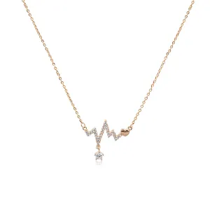 Heartbeat Cubic Zirconia Necklace