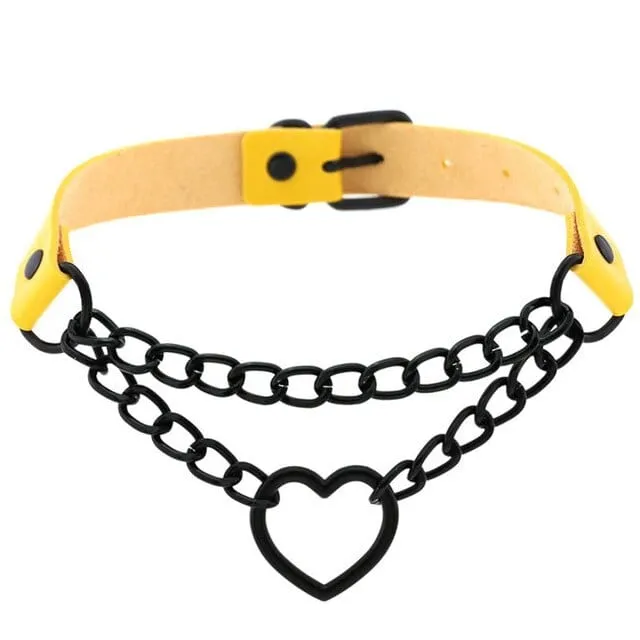 NVU Gothic Heart Choker Jewelry