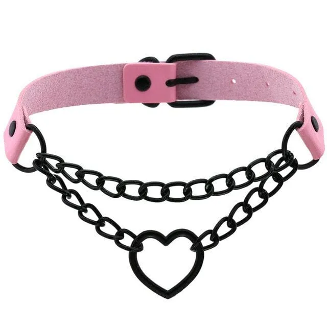 NVU Gothic Heart Choker Jewelry