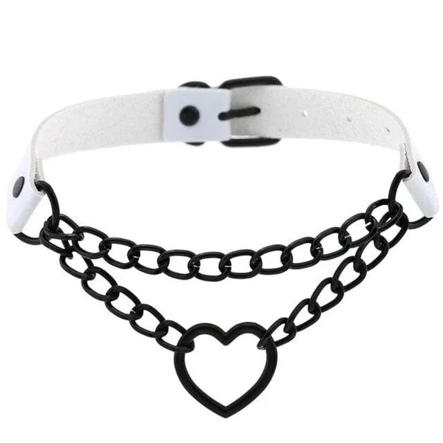 NVU Gothic Heart Choker Jewelry