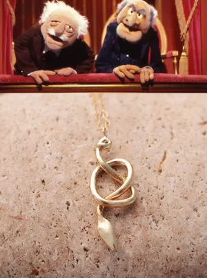 Nyoka Gold Knotted Snake Necklace