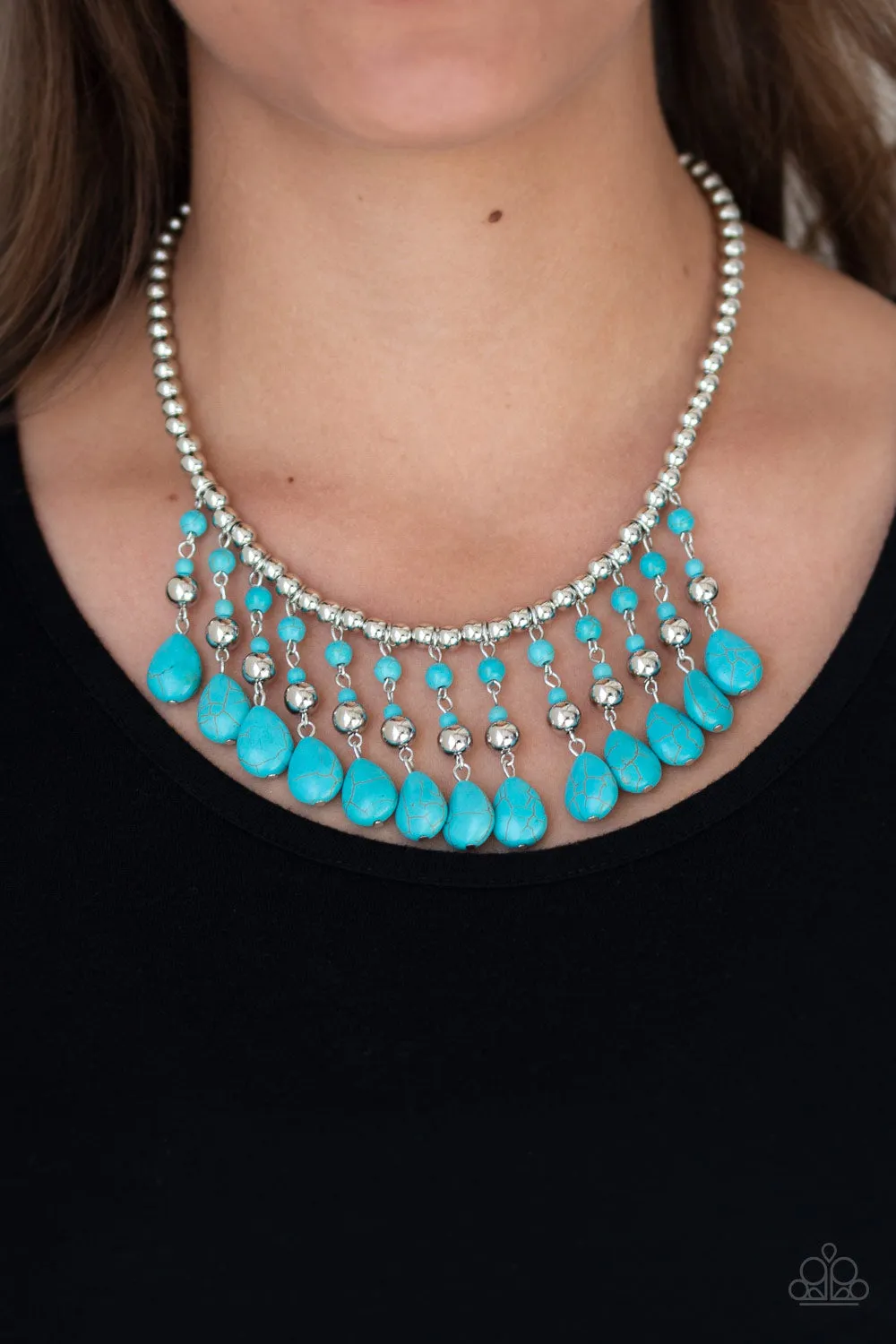 Paparazzi Necklace ~ Rural Revival - Blue