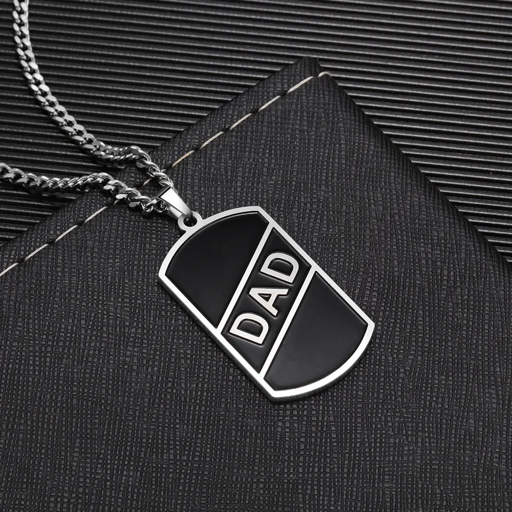Personalized Dog Tag Necklace- Picture Pendant- Cool Gifts For Dad