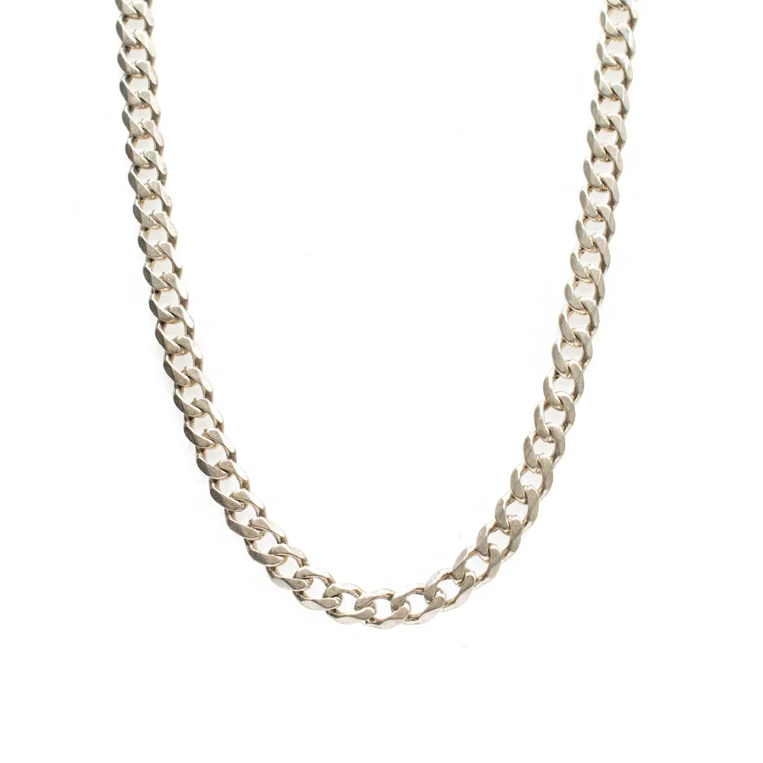 Sterling Silver Flat Cuban Chain