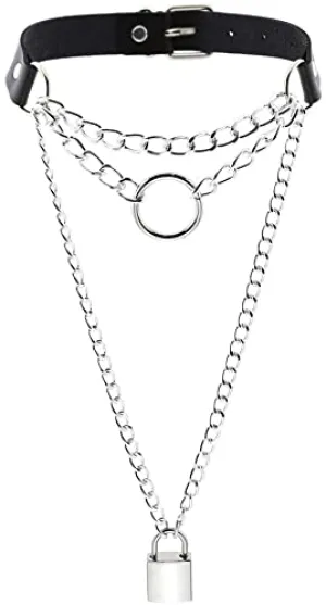 Triple Chain Lock Choker