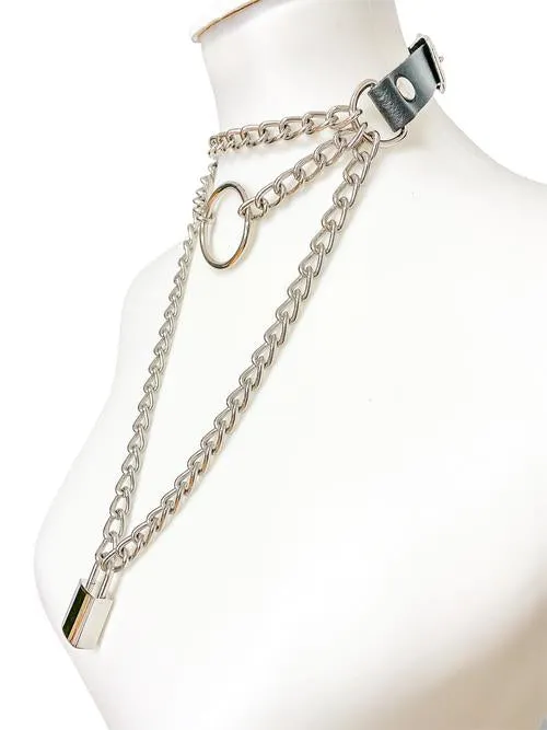 Triple Chain Lock Choker