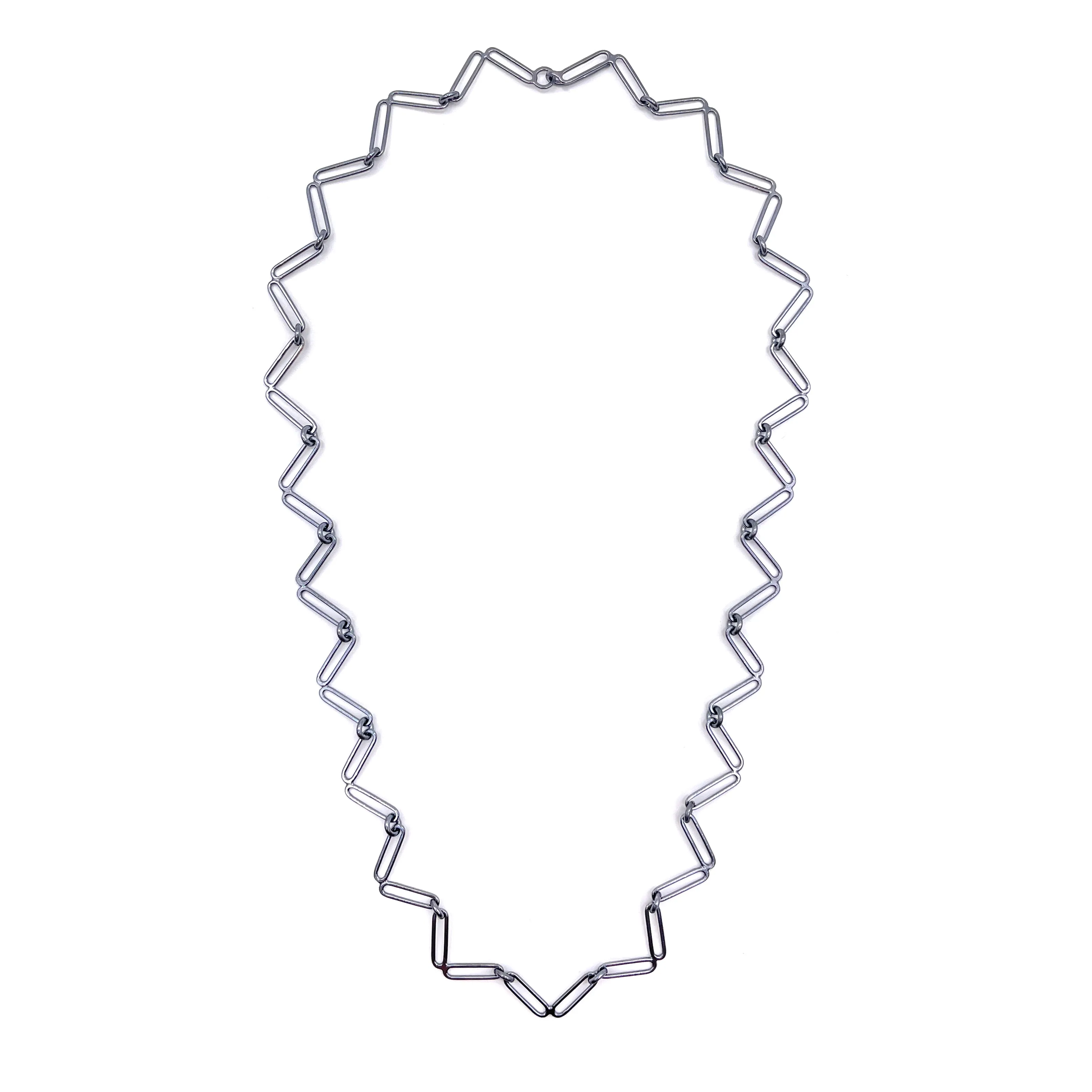 Zig Zag Link Necklace