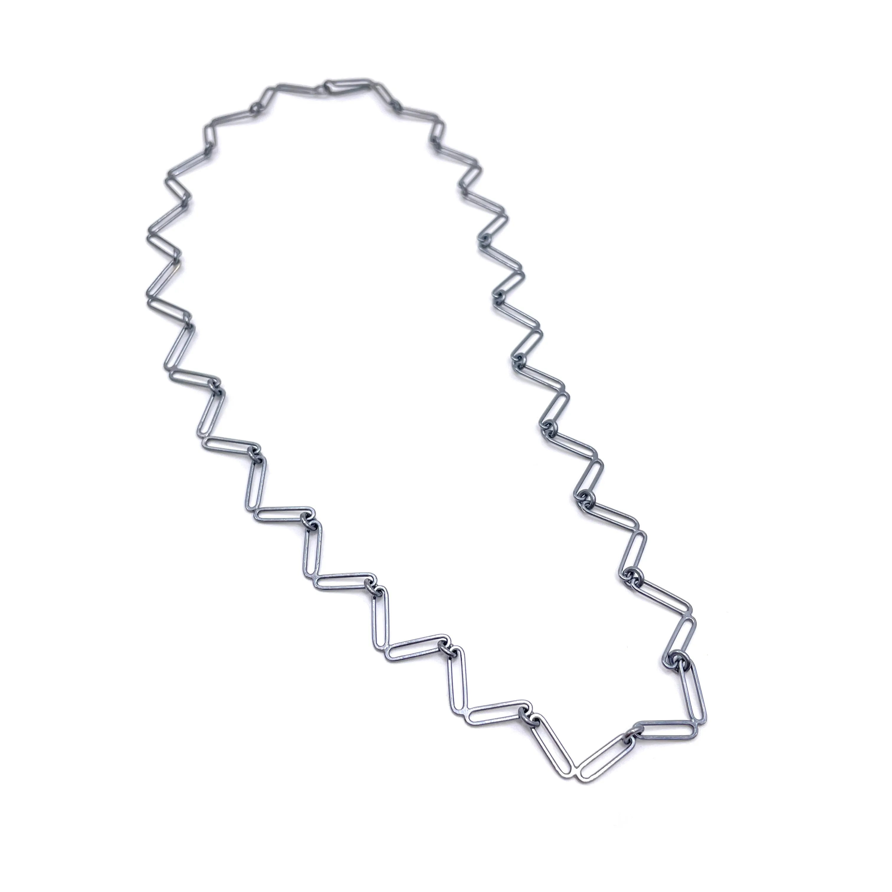 Zig Zag Link Necklace